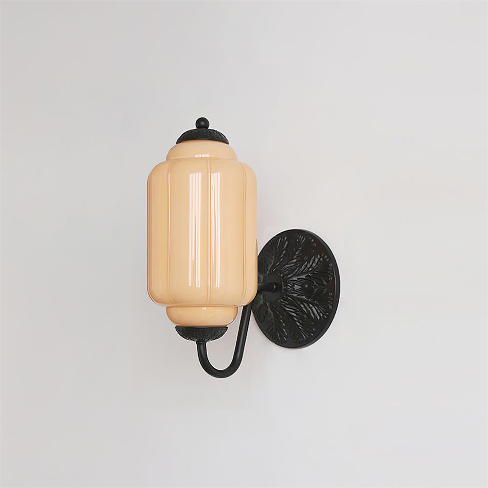 Melvane Vintage Pink-Glas-Wandleuchte