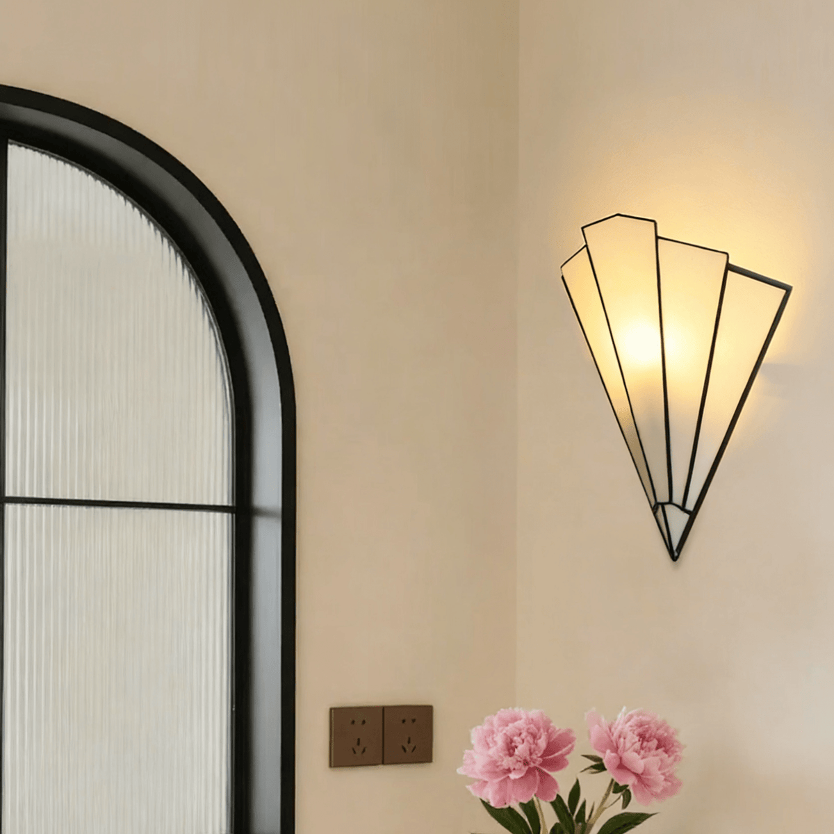 Lila Deco Wandleuchte