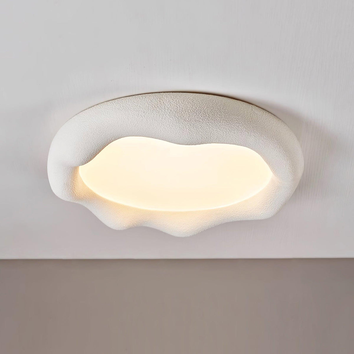 Deckenleuchte Organic Kunstharz und Fiberglas-Fixture in Beige