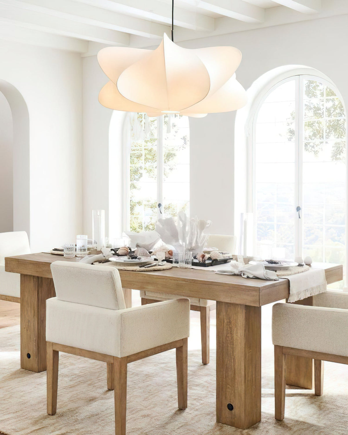 Luxe Seide zeitgenössische Pendelleuchte
