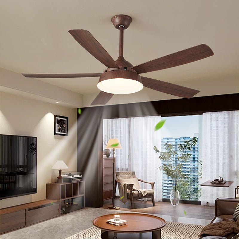 Orvino Deckenventilator mit Beleuchtung aus Holz