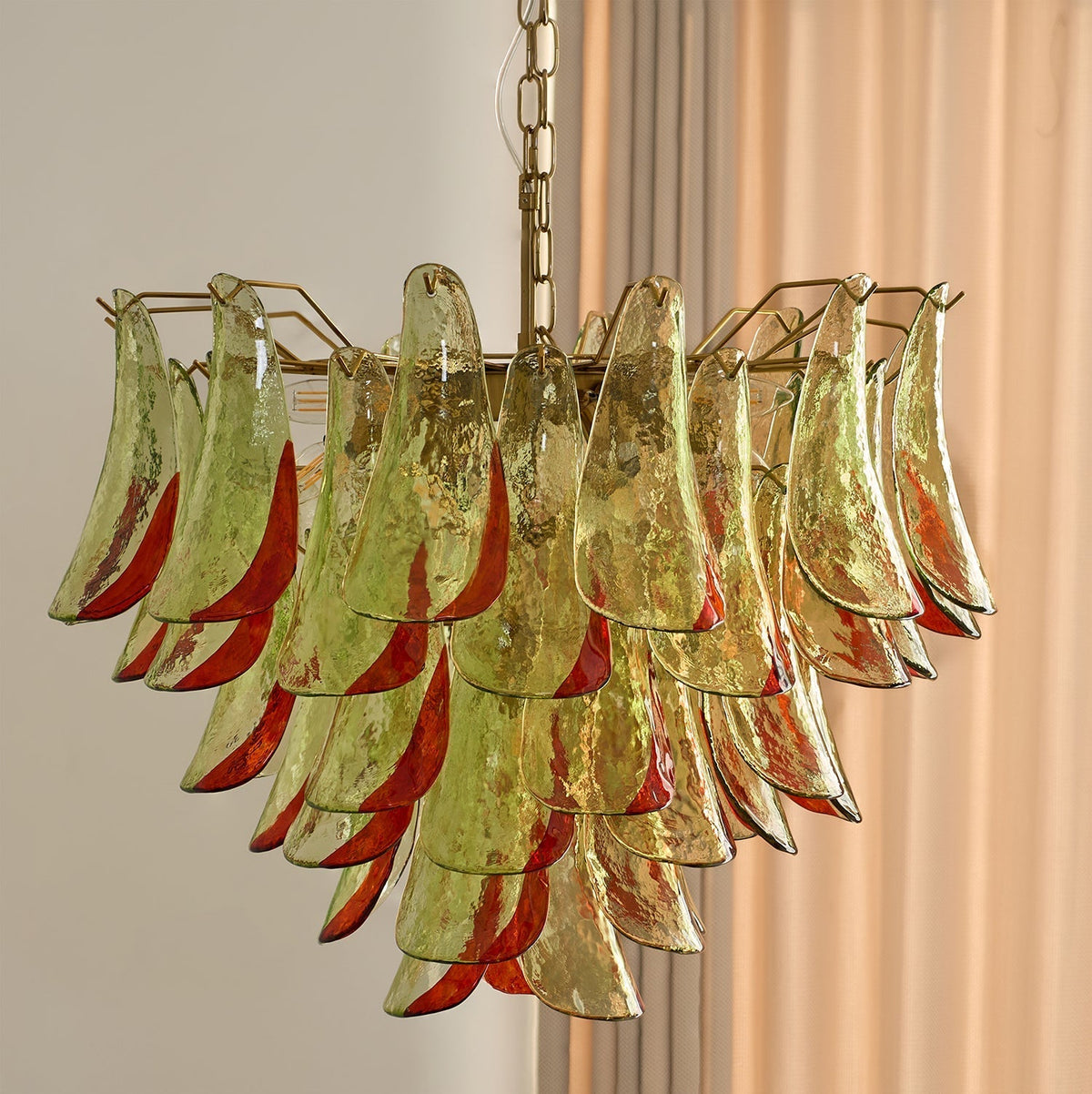 Celoraria Kronleuchter Murano-Glas-Blütenblätter Elegant