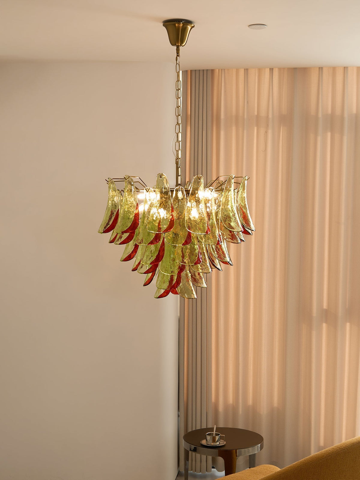 Celoraria Kronleuchter Murano-Glas-Blütenblätter Elegant