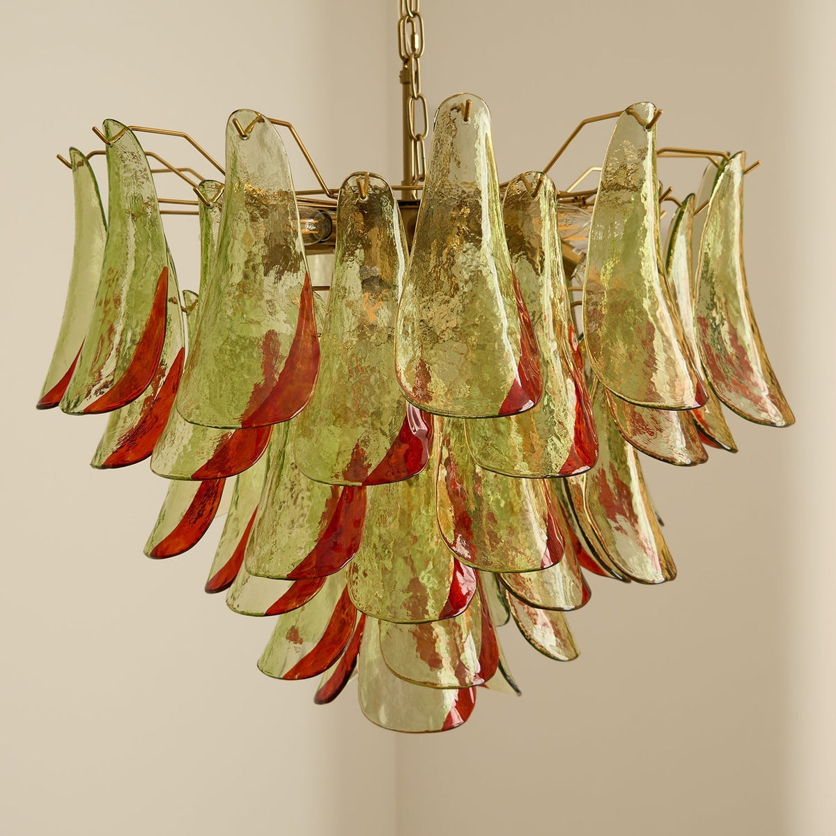 Celoraria Kronleuchter Murano-Glas-Blütenblätter Elegant