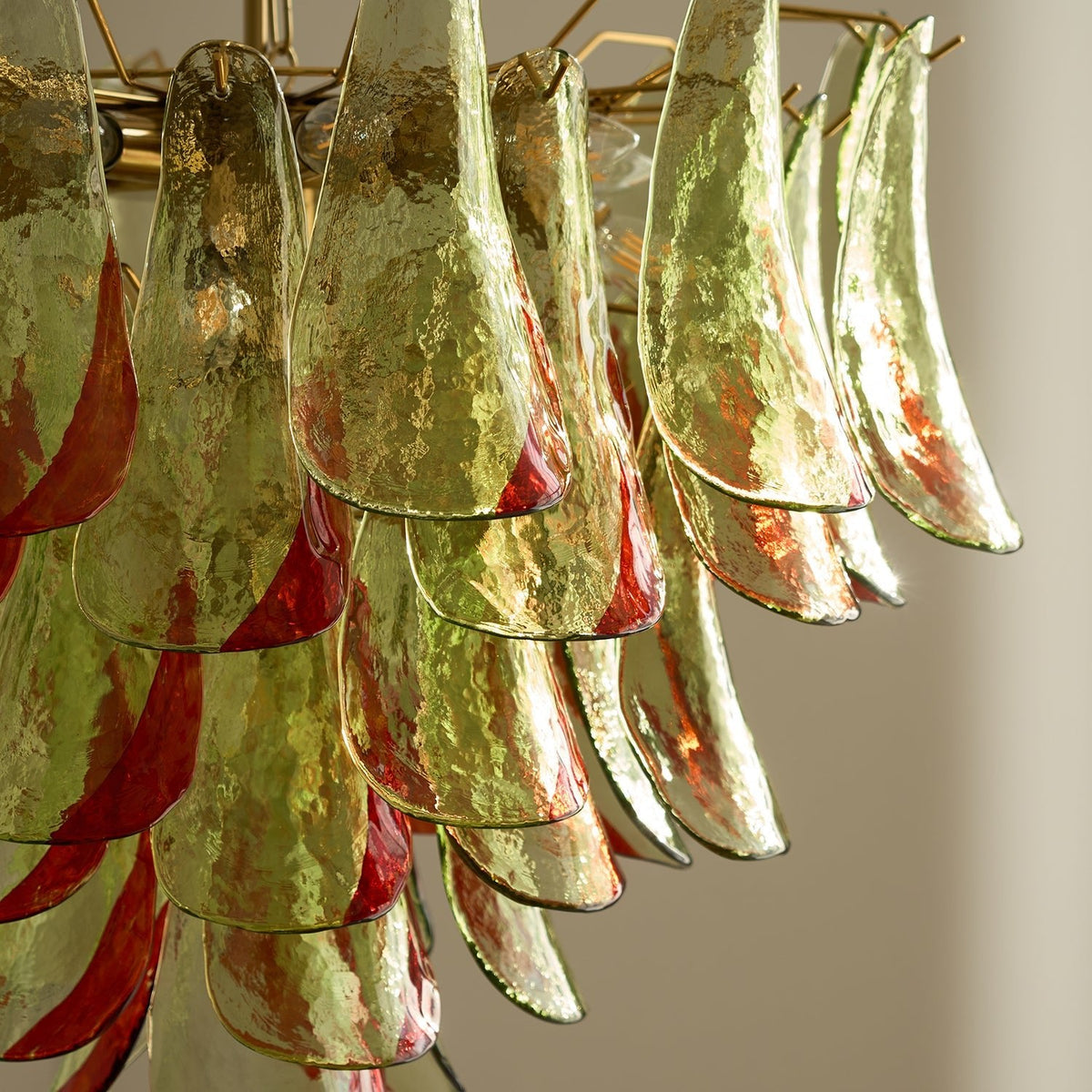 Celoraria Kronleuchter Murano-Glas-Blütenblätter Elegant