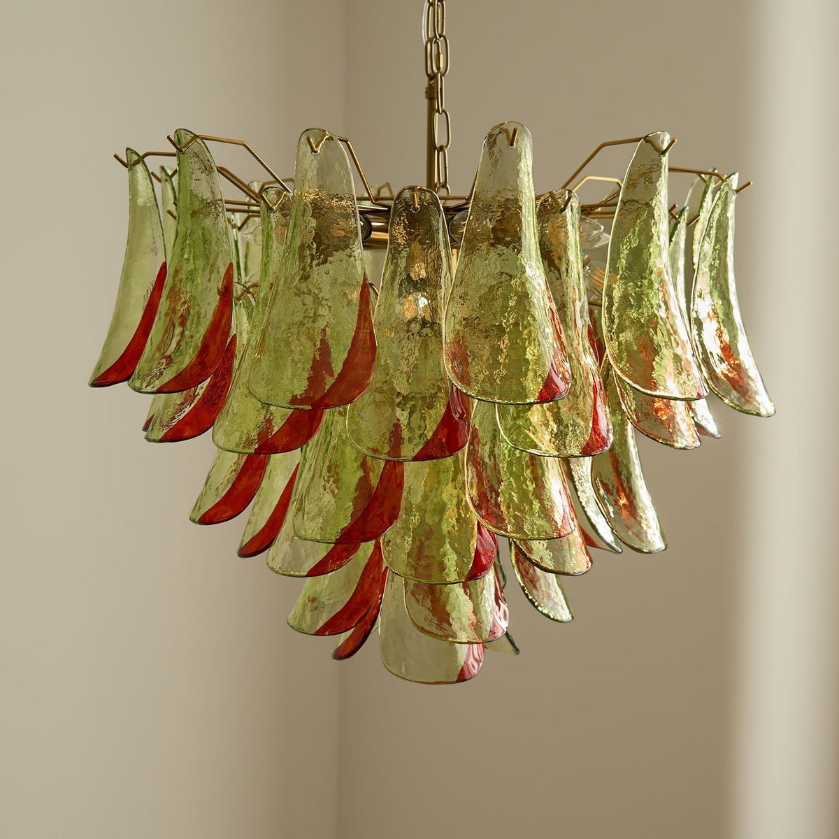 Celoraria Kronleuchter Murano-Glas-Blütenblätter Elegant