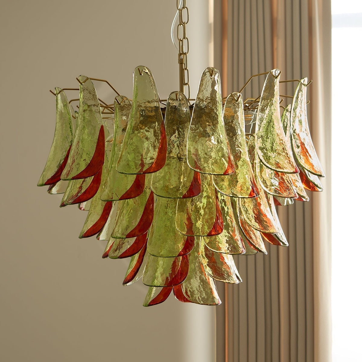 Celoraria Kronleuchter Murano-Glas-Blütenblätter Elegant