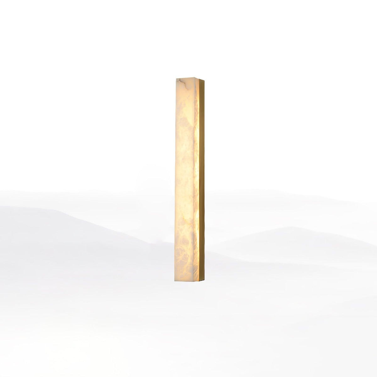 Isen Lineare Messing Alabaster Wandleuchte