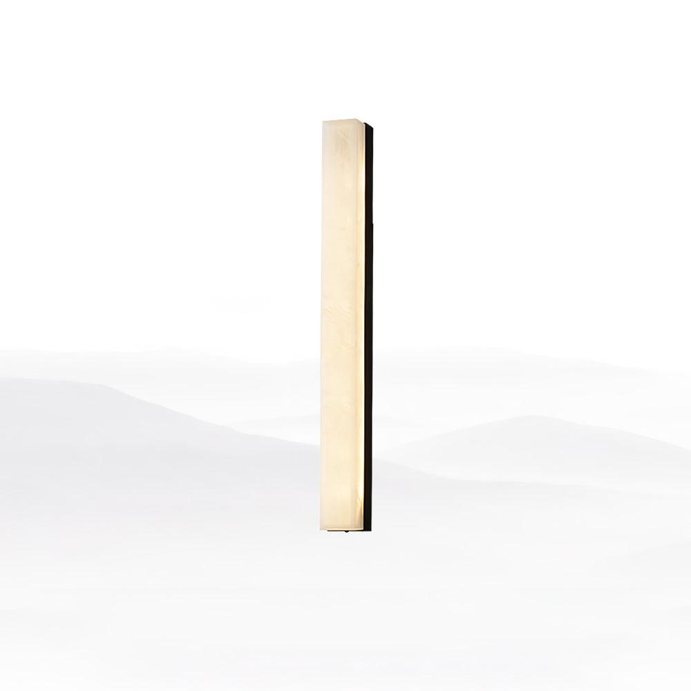 Nivearia Minimalistische Alabaster-Wandleuchte rechteckig