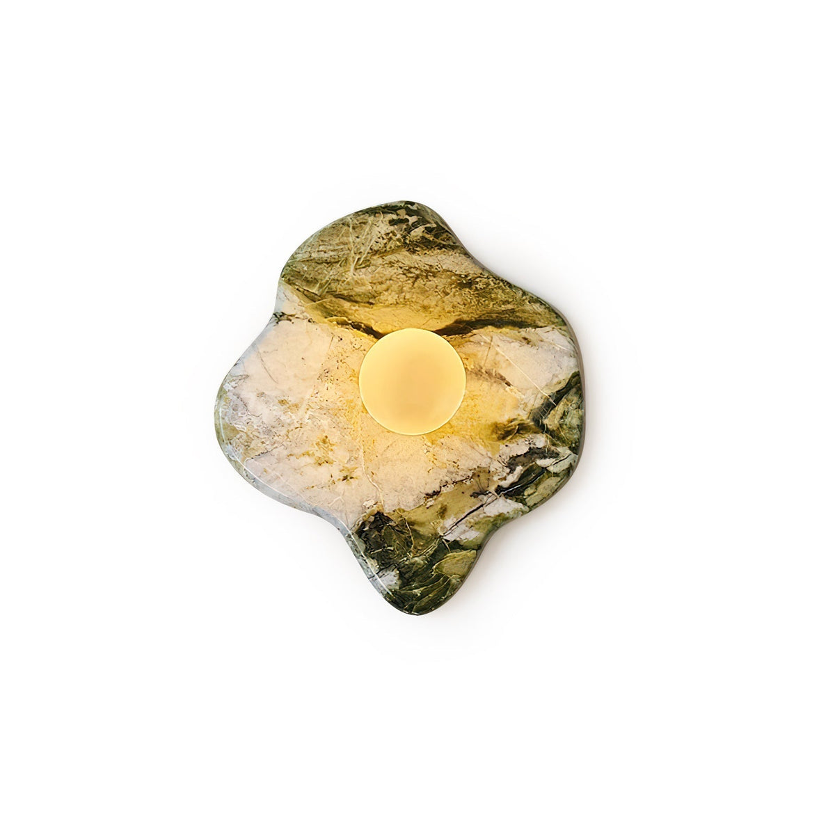 Celivaine Wandleuchte aus grünem Marmor-Glas