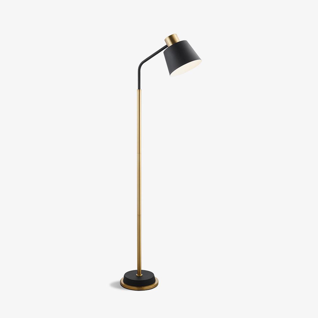 Xildas Schwarz & Gold Minimalistische Stehleuchte