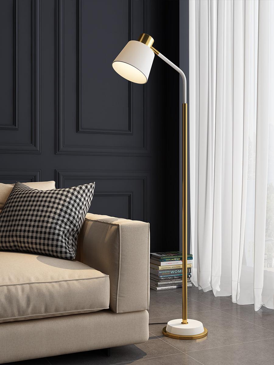 Xildas Schwarz & Gold Minimalistische Stehleuchte