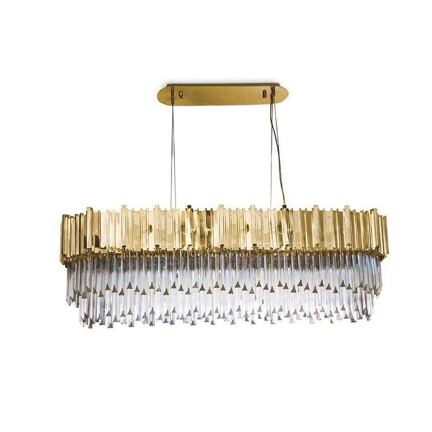 Avenu Kronleuchter Kronleuchte Gold Kristall Golden