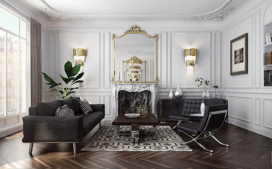 Vevyniel zeitgenössische luxuriöse Empire-Wandleuchte aus Kristall