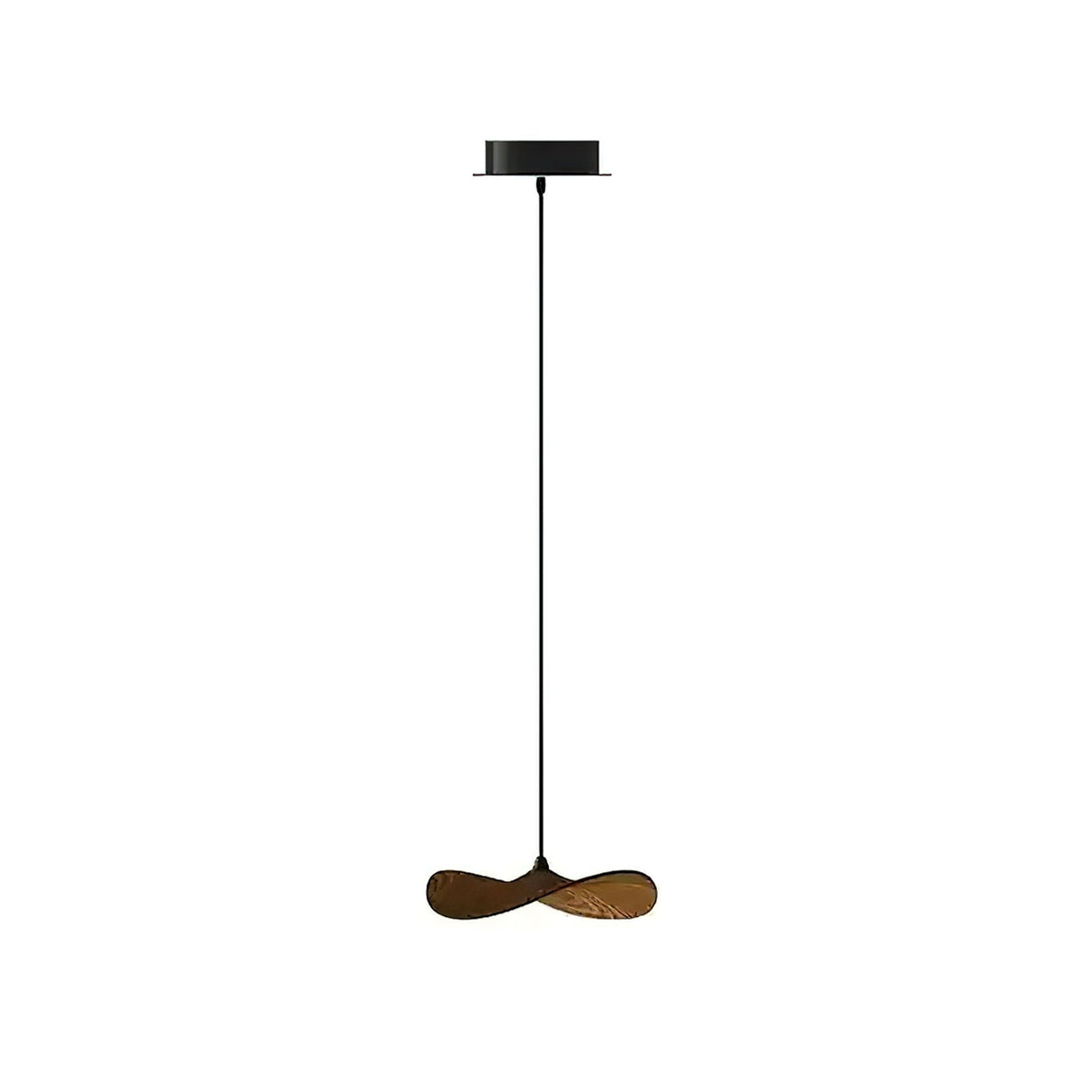 Abbott Kronleuchter zeitgenössisch minimalistisch leerer Blatt Holz