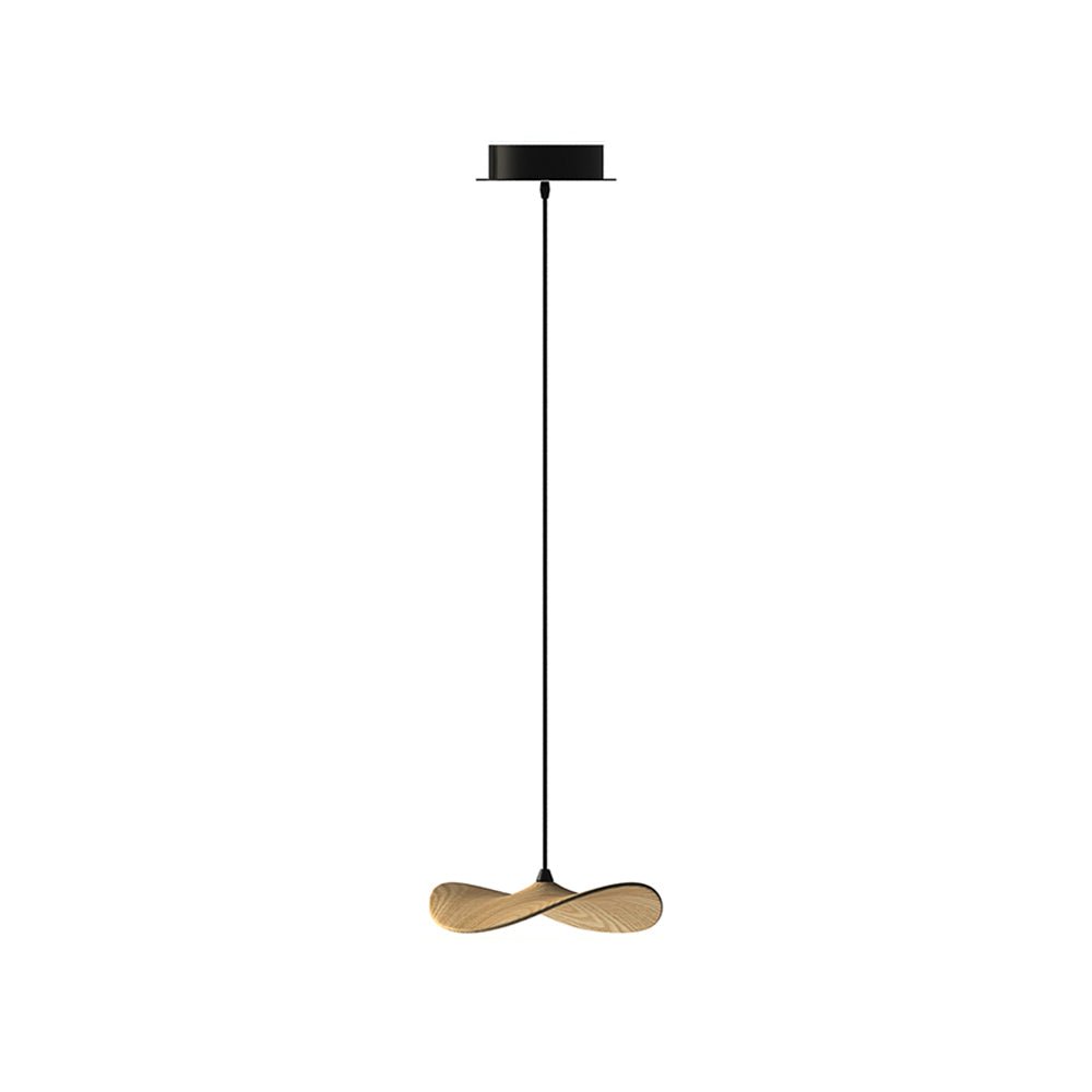 Abbott Kronleuchter zeitgenössisch minimalistisch leerer Blatt Holz