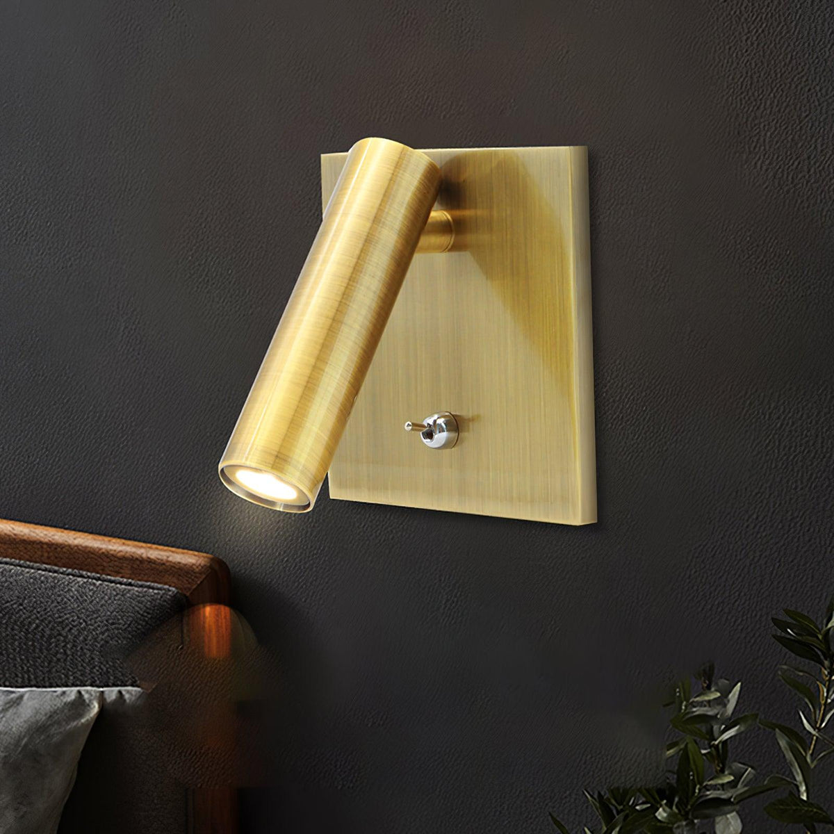 Sae zeitgenössische minimalistische Wandleuchte mit Schalter