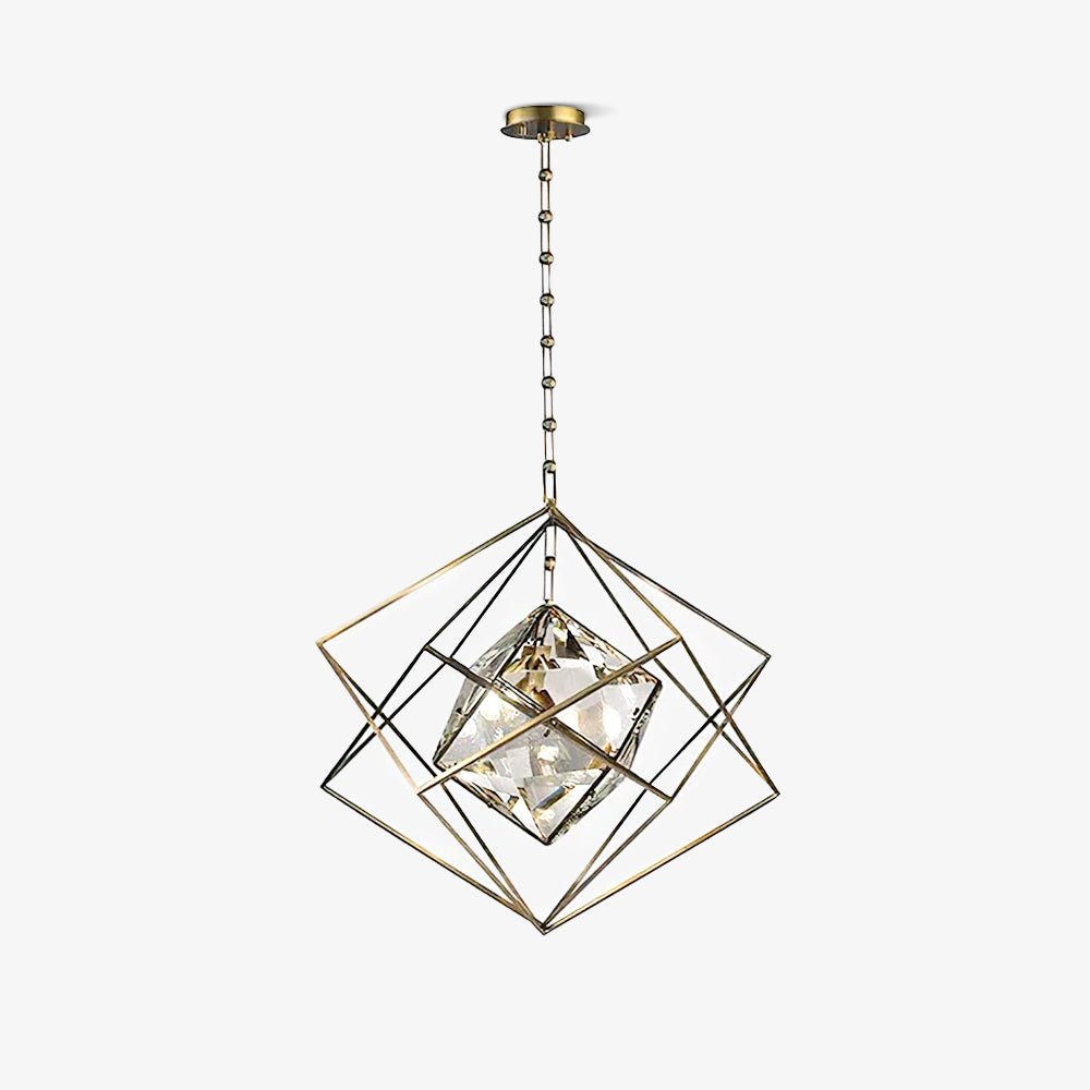 Zovin Messing & Kristall Glam Pendelleuchte