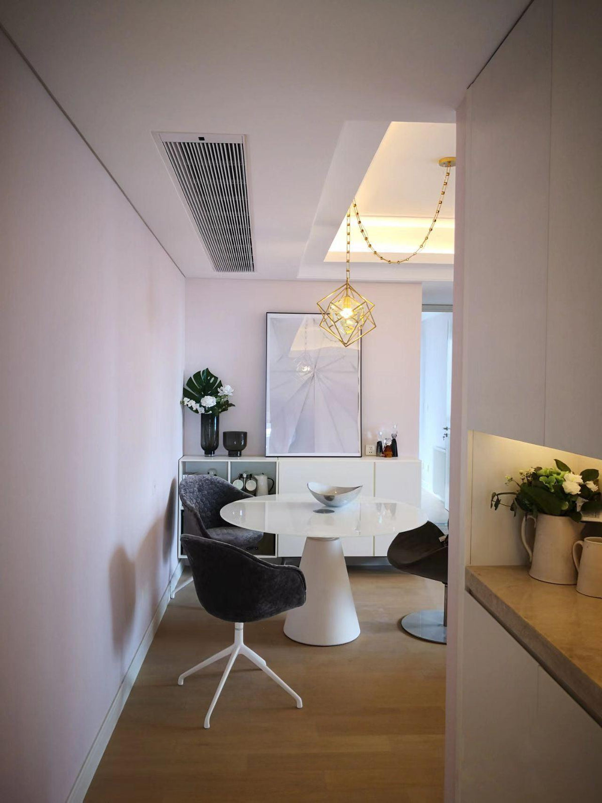 Zovin Messing & Kristall Glam Pendelleuchte
