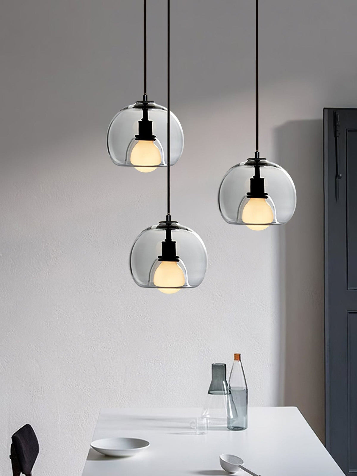 Eamver Glas zeitgenössische Pendelleuchte