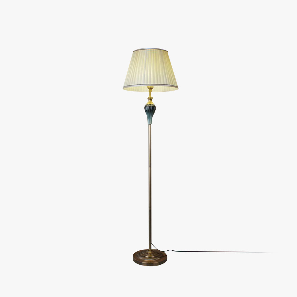 Arisha Antik Stehlampe, 5 Farben, Metall/Stoff, Schlafzimmer