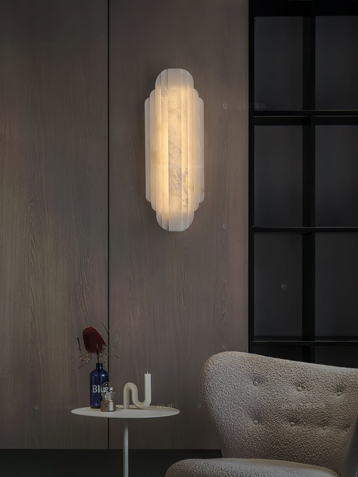 Avenanina Art Deco Alabaster Wandleuchte