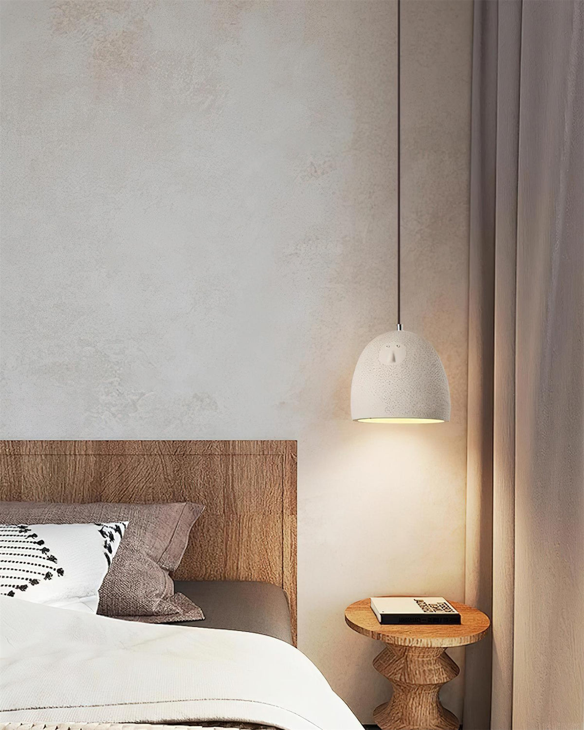 Caleaya Pendelleuchte Grau Zement zeitgenössisch Wohnzimmer | Cielum