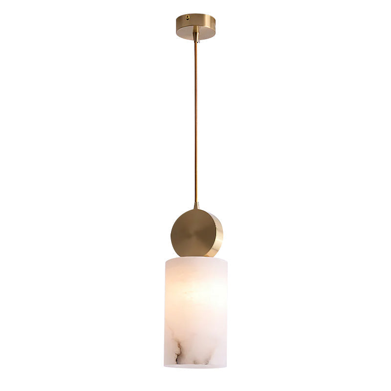 Salen Pendelleuchte Alabaster & Messing