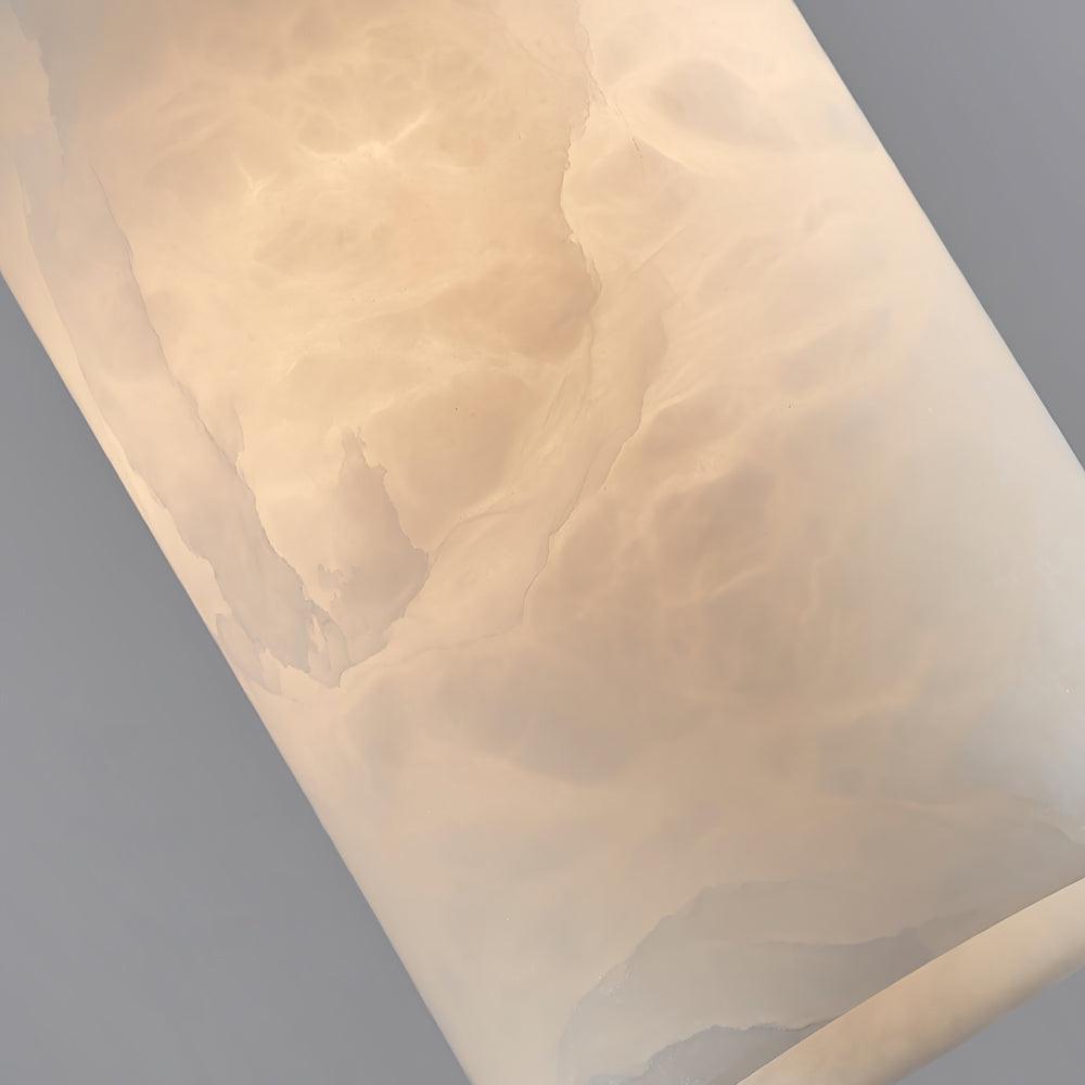 Nore Zylinder aus Alabaster Pendelleuchte