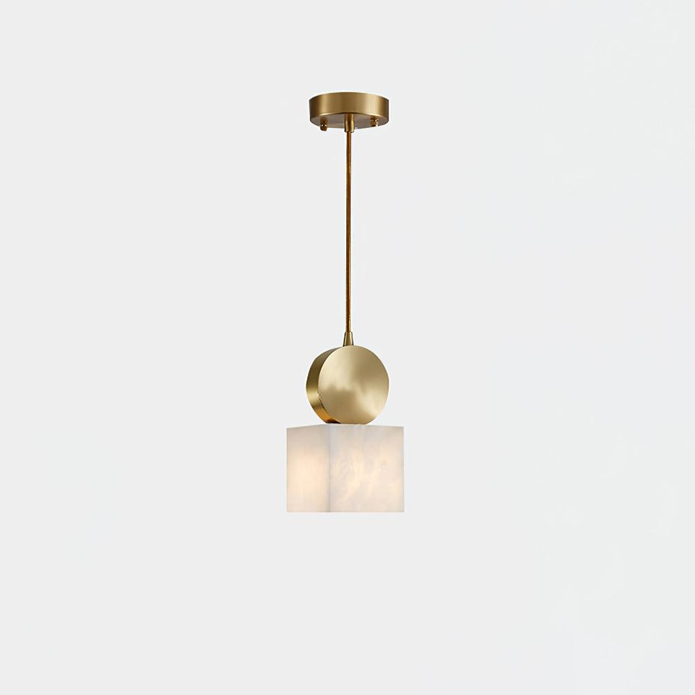 Nore Zylinder aus Alabaster Pendelleuchte
