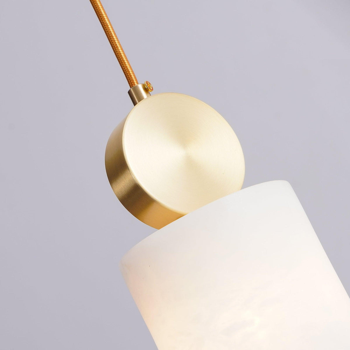 Nore Zylinder aus Alabaster Pendelleuchte