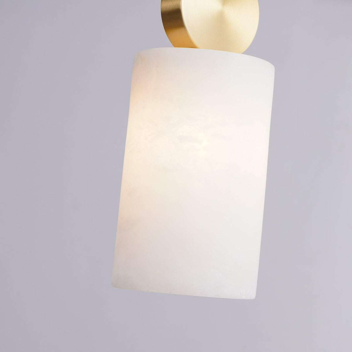 Nore Zylinder aus Alabaster Pendelleuchte