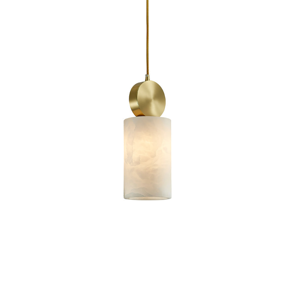 Salen Pendelleuchte Alabaster & Messing