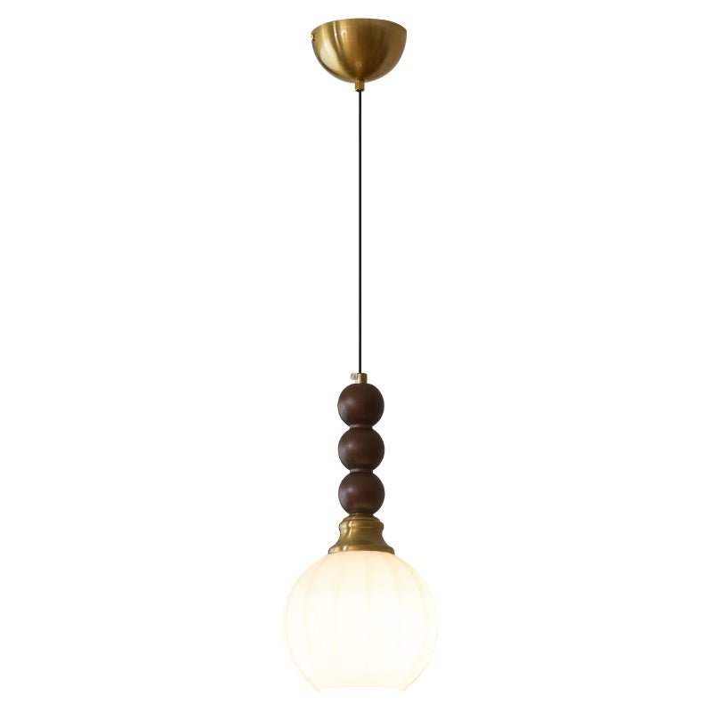 Vothaila Pendelleuchte im Vintage-Stil aus Glas und Holz