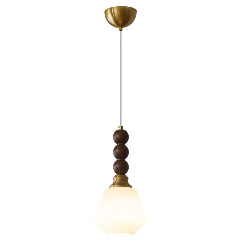 Vothaila Pendelleuchte im Vintage-Stil aus Glas und Holz