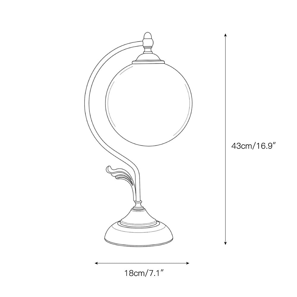 Alvora Tischleuchte aus Glas