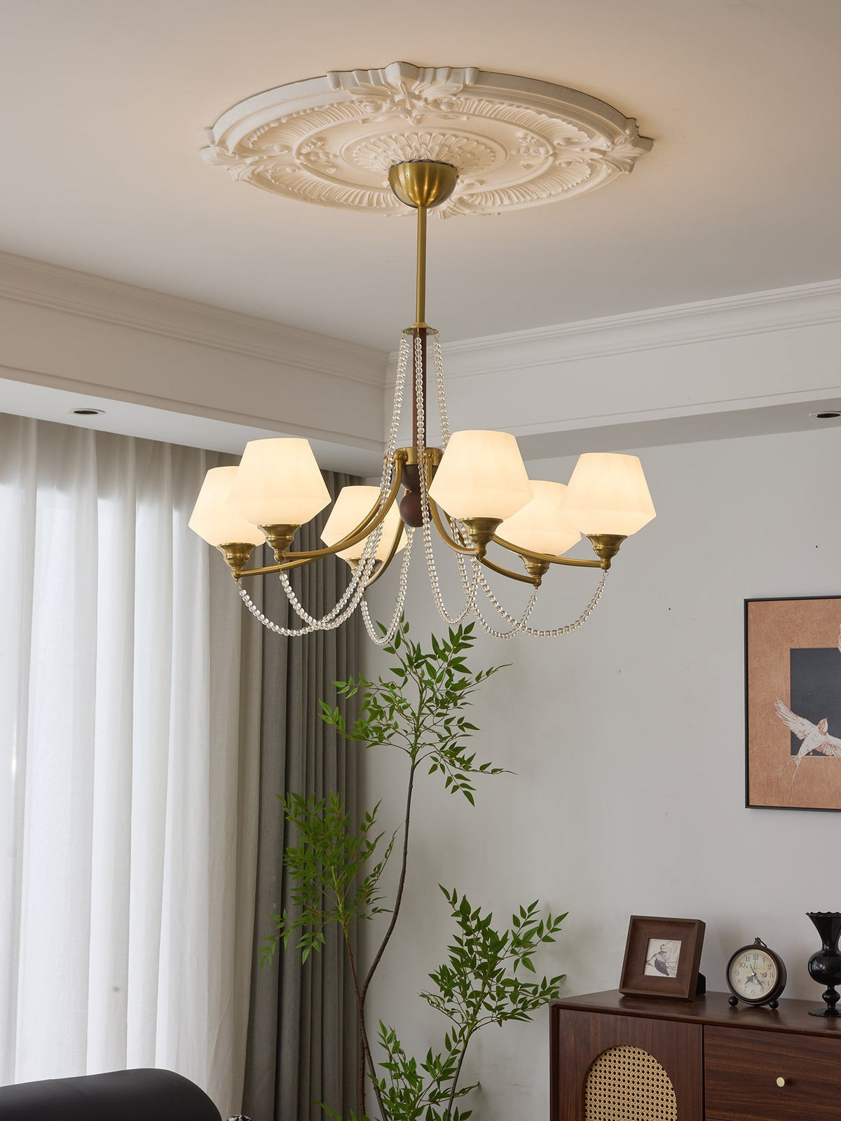 Othaus Kronleuchter im traditionellen Vintage-Stil aus Holz
