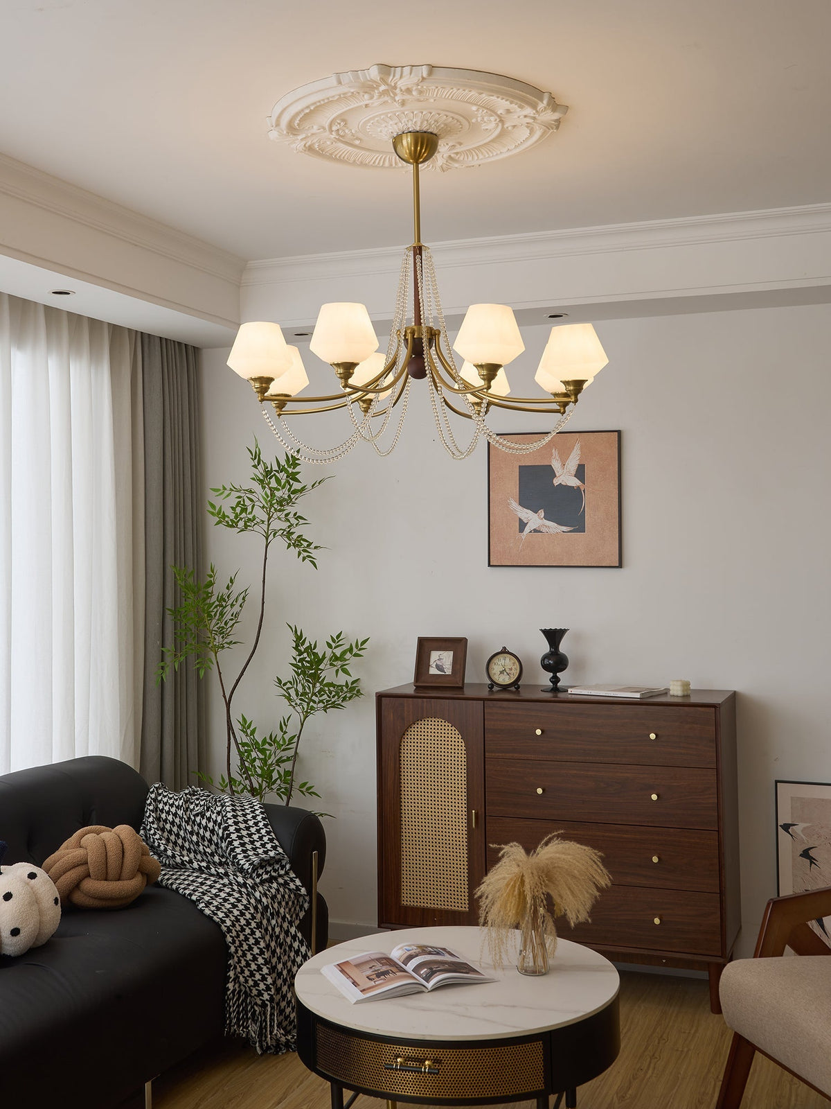 Othaus Kronleuchter im traditionellen Vintage-Stil aus Holz