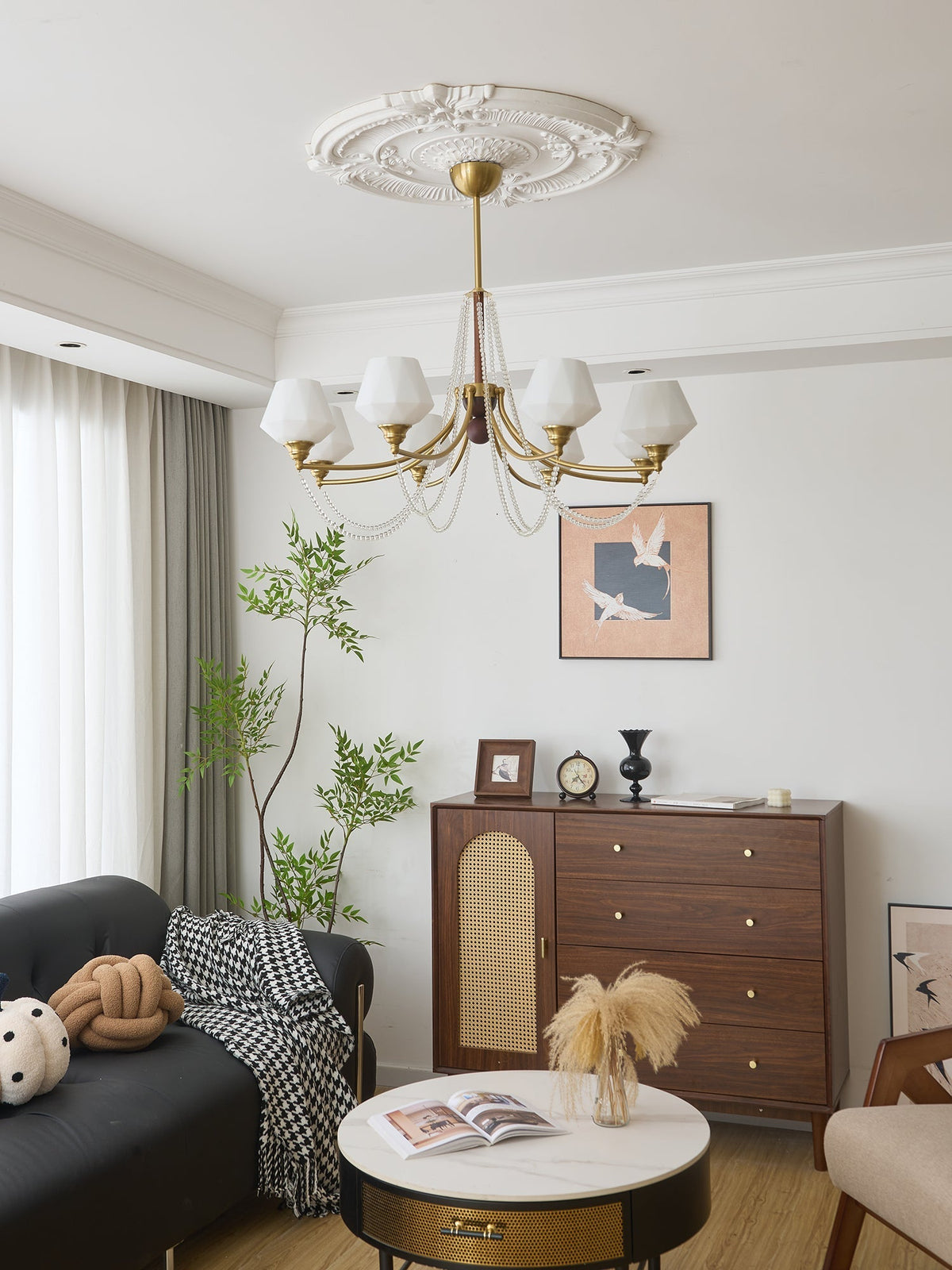 Othaus Kronleuchter im traditionellen Vintage-Stil aus Holz