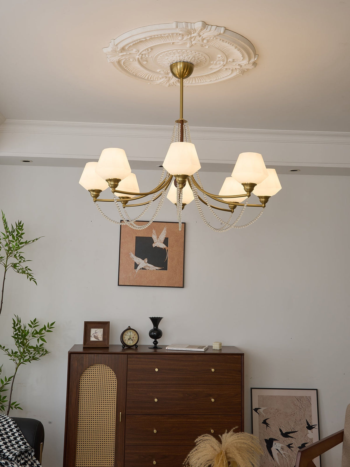 Othaus Kronleuchter im traditionellen Vintage-Stil aus Holz