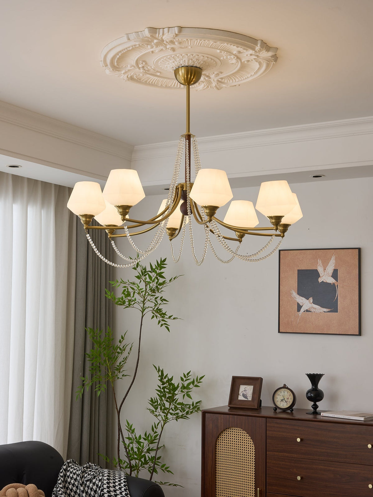 Othaus Kronleuchter im traditionellen Vintage-Stil aus Holz