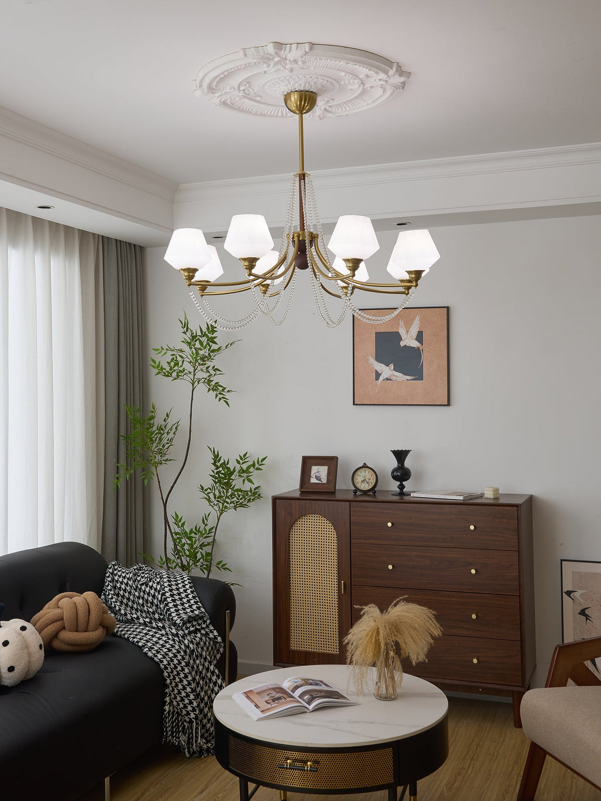 Othaus Kronleuchter im traditionellen Vintage-Stil aus Holz