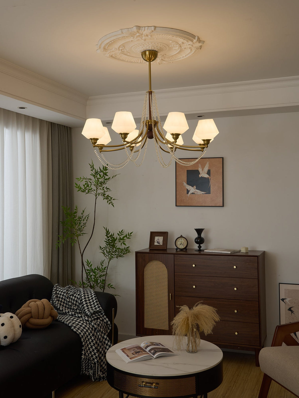 Othaus Kronleuchter im traditionellen Vintage-Stil aus Holz