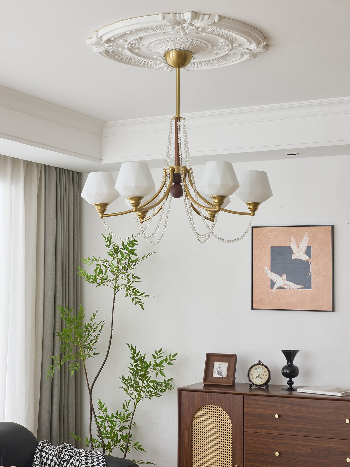 Othaus Kronleuchter im traditionellen Vintage-Stil aus Holz