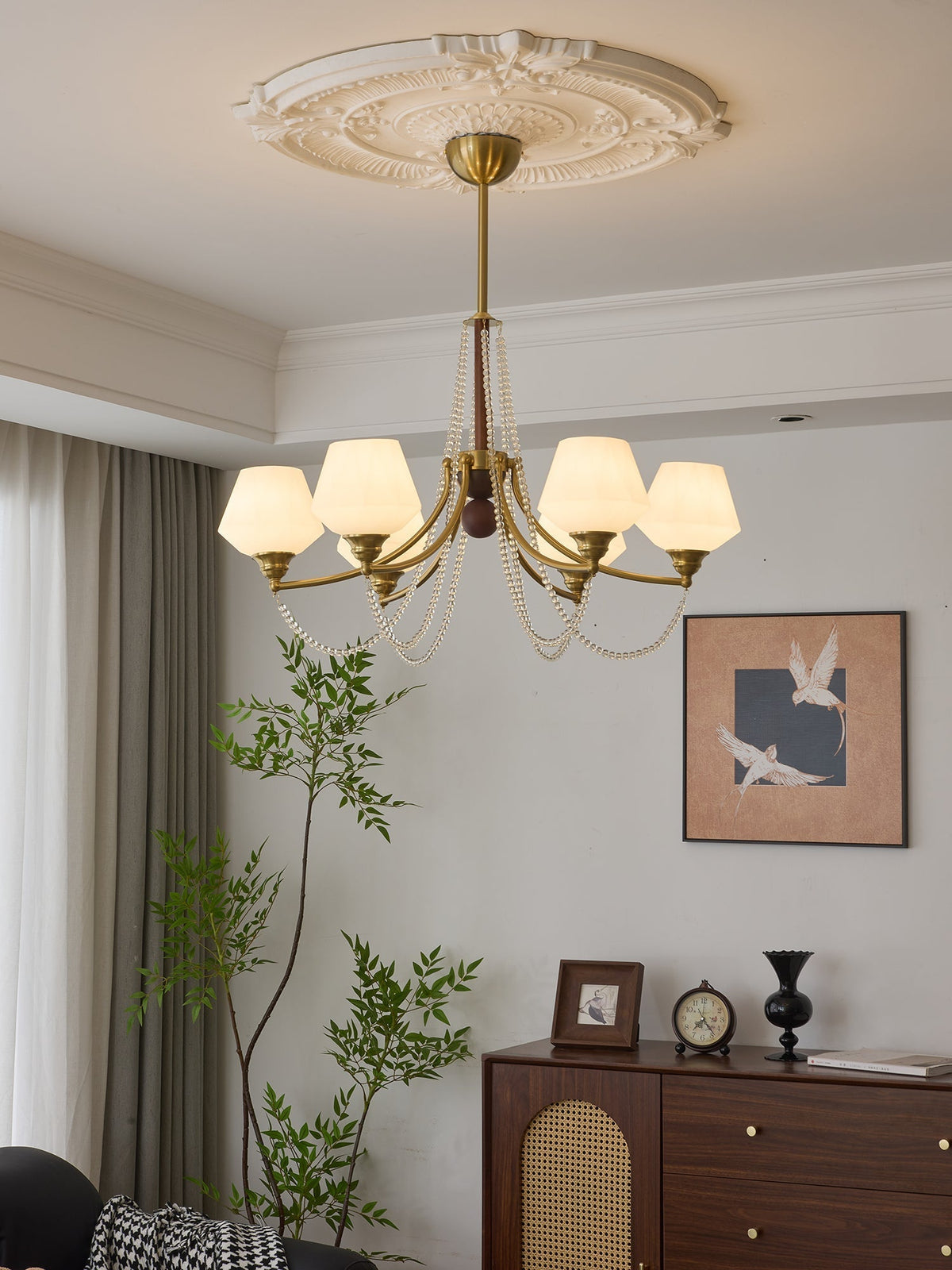 Othaus Kronleuchter im traditionellen Vintage-Stil aus Holz