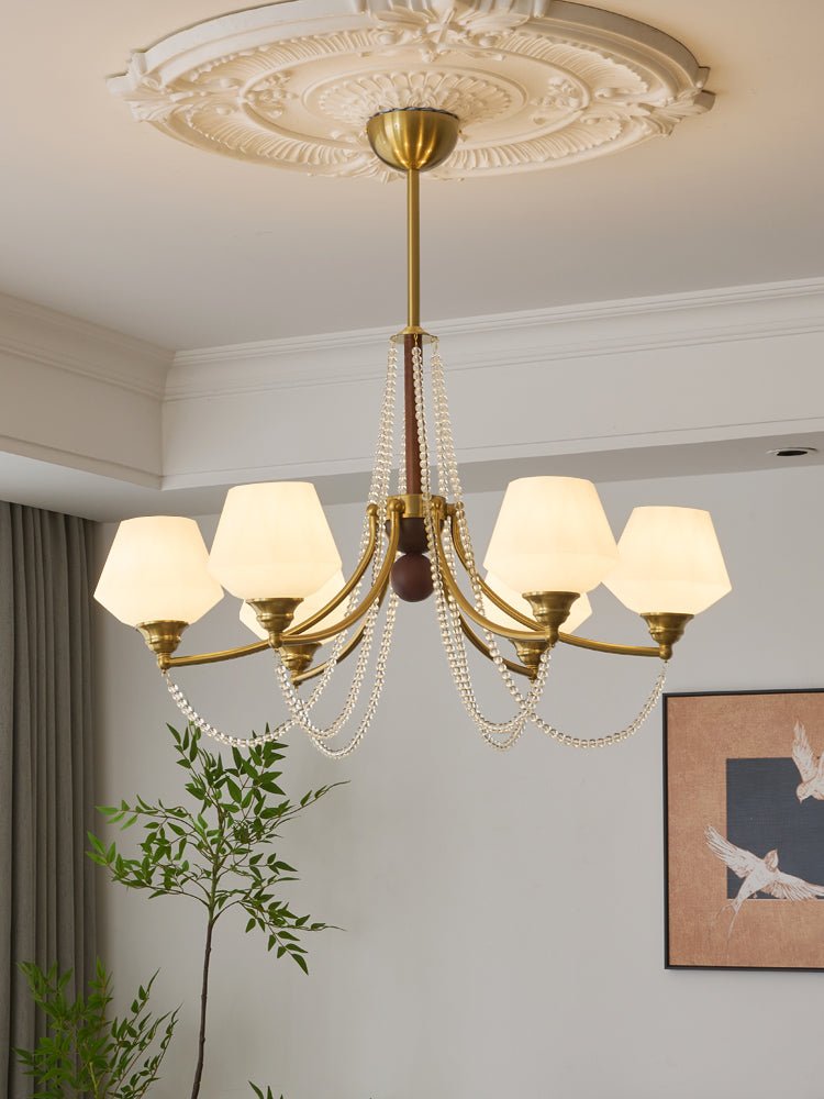 Othaus Kronleuchter im traditionellen Vintage-Stil aus Holz