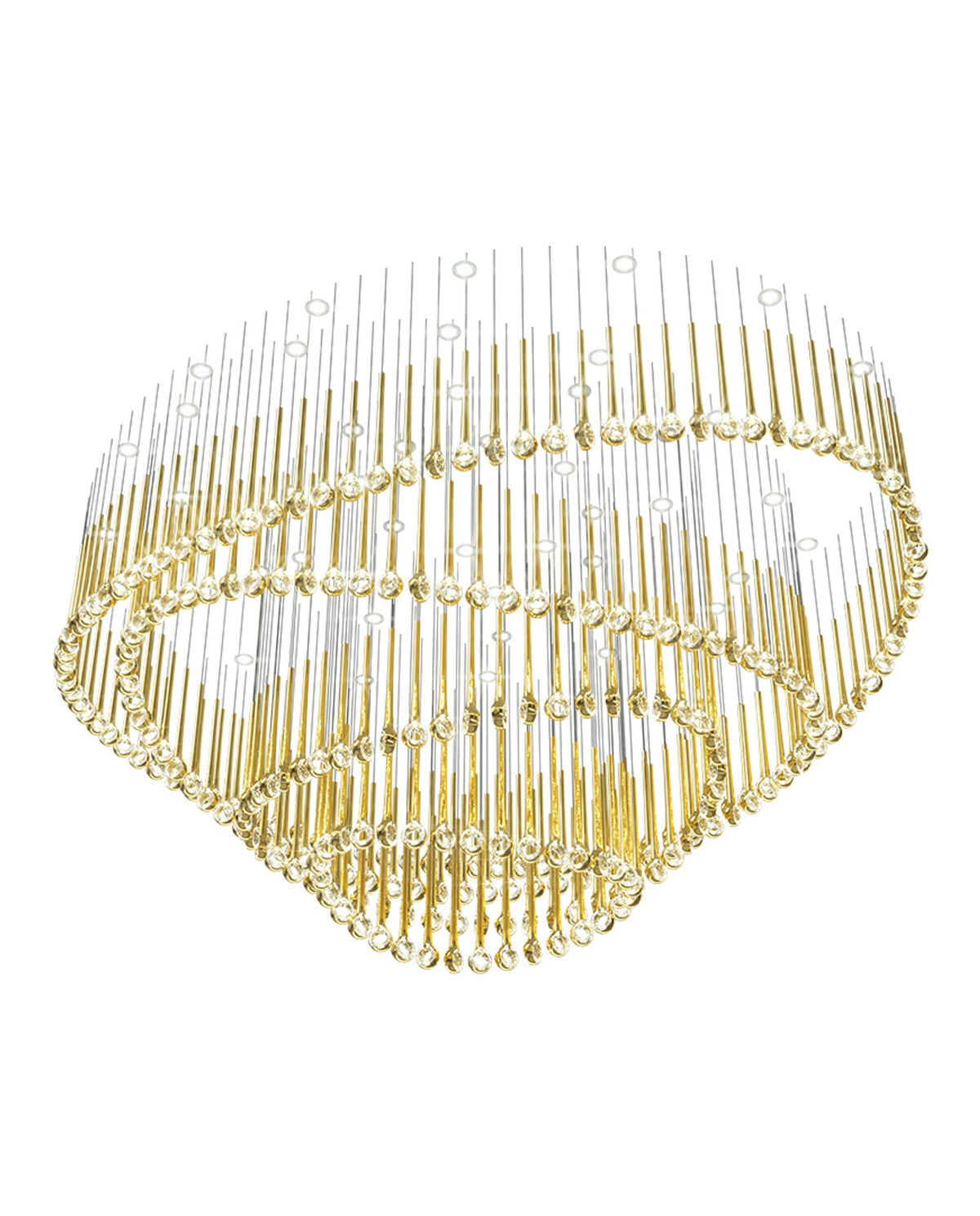 Cicarir Kronleuchter aus Goldglas in Gradientenform