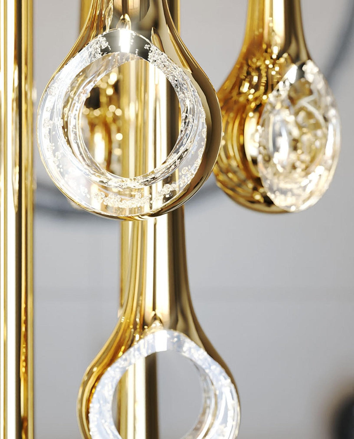Cicarir Kronleuchter aus Goldglas in Gradientenform