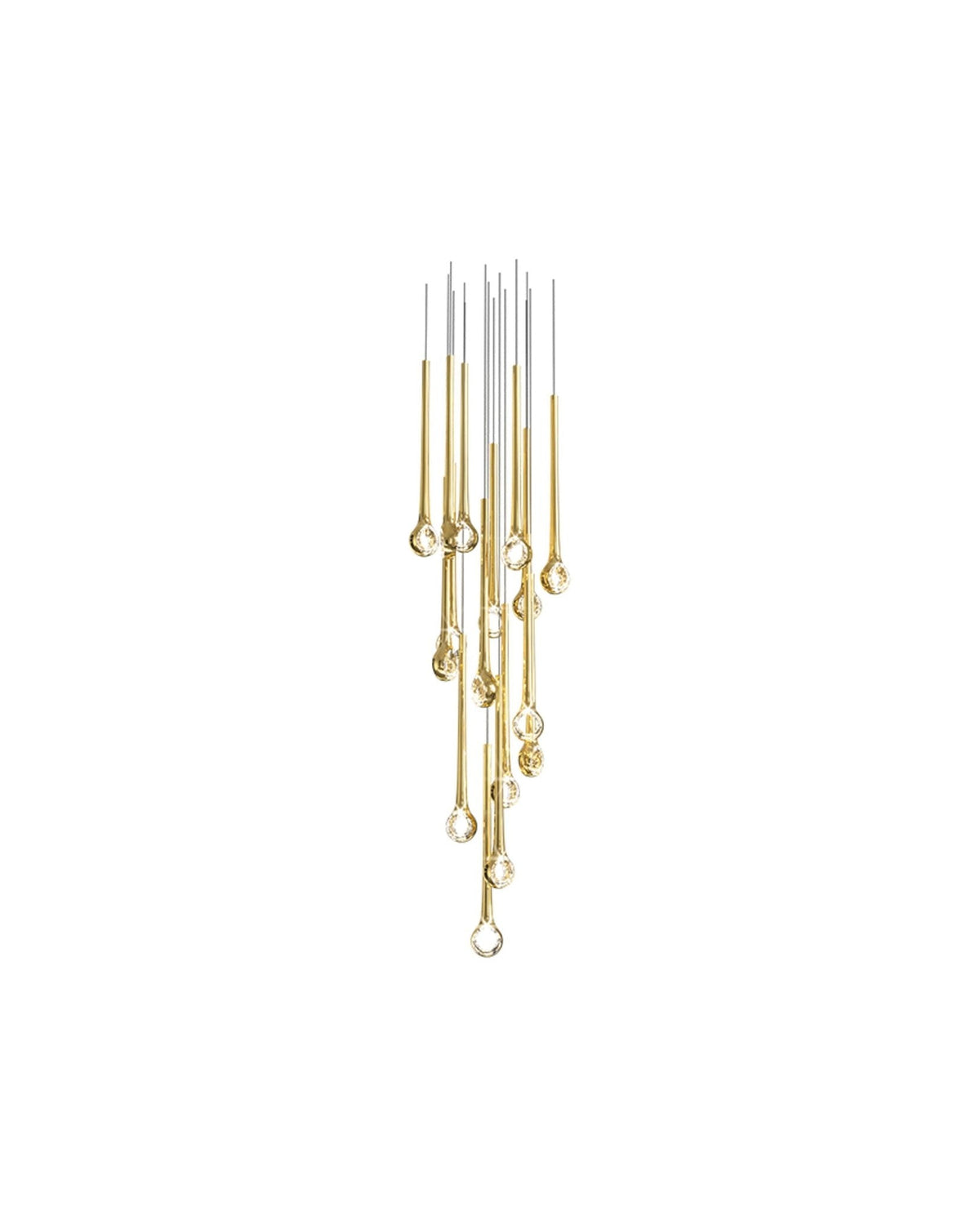 Cicarir Kronleuchter aus Goldglas in Gradientenform