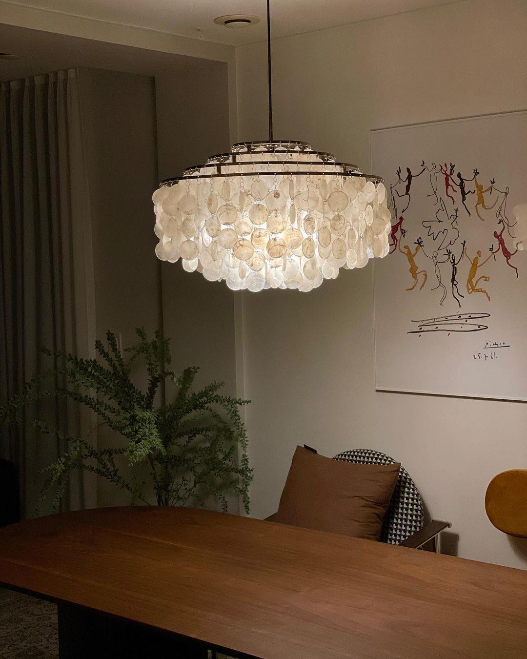 Rivena Pendelleuchte Rund Schalenring
